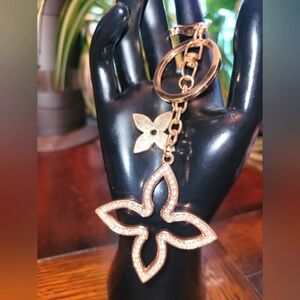 BAG CHARM of flower cut out